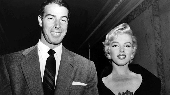 Joe DiMaggio y Marilyn Monroe. 