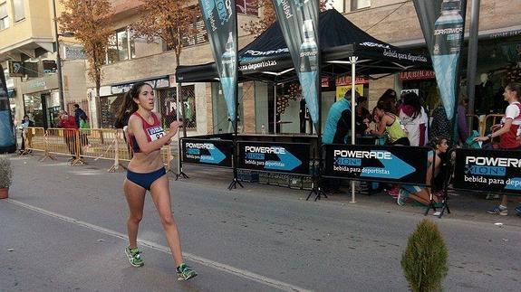 Carla Santaelena, duante la prueba celebrada en Guadix. 