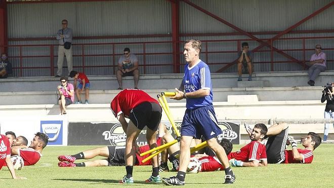 Urban, durante un entrenamietno de Osasuna. 