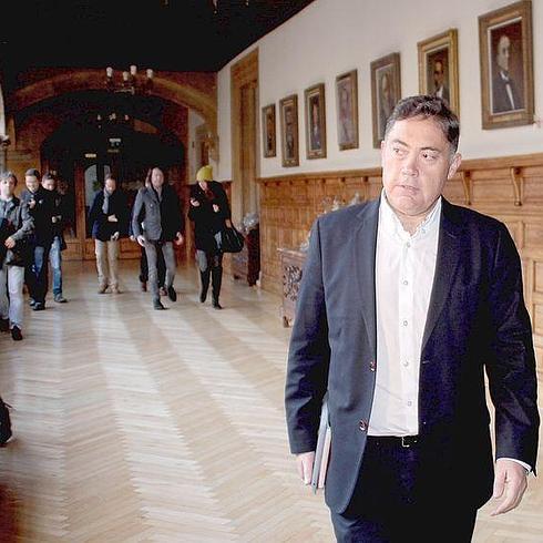 Marcos Martínez, en los pasillos de la Diputación.
