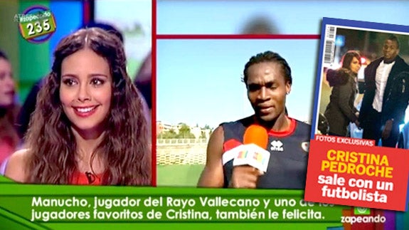 Manucho con Cristina Pedroche