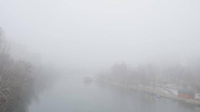 El Pisuerga desde uno de los puentes de la ciudad. 