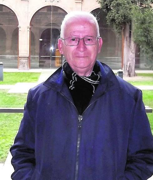 José María Velasco, recientemente, en el interior del gran edificio de Calatrava. 