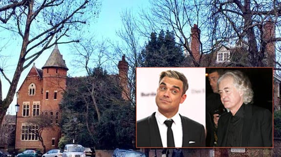 Las dos mansiones de Jimmy Page y Robbie Williams