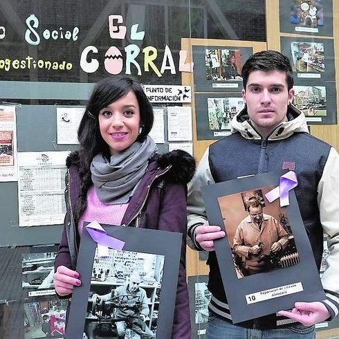 Alba Vera y Abel Díez, ganadores del primer y tercer premio.