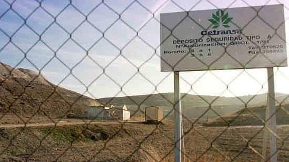 Instalaciones del vertedero de Santovenia.