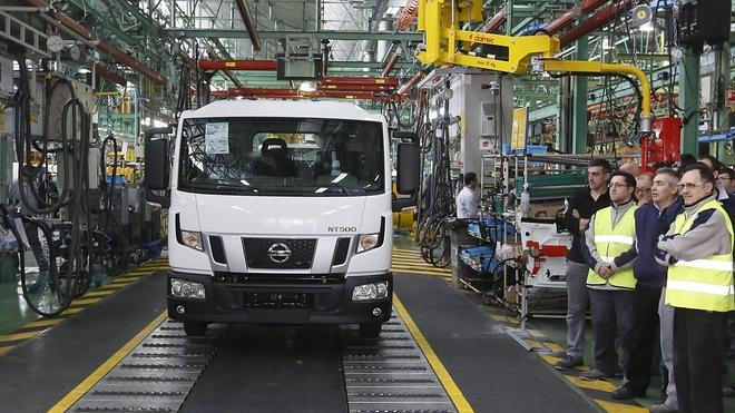Inicio de la producción del nuevo camión ligero en Nissan Ávila, el NT500, en febrero del año pasado. 