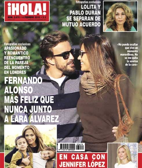 Fernando Alonso y Lara Álvarez pasean su amor por Londres