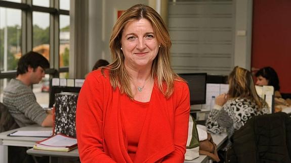 Ana Espinel, directora general de Audiotec, en su empresa en el Parque Tecnológico de Boecillo.