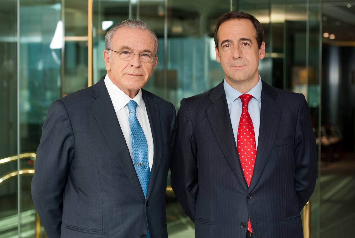 Isidro Fainé y Gonzalo Gortázar, presidente y consejero delegado de CaixaBank.