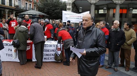 El escritor, Gustavo Martín Garzo, durante el acto celebrado este sábado en Valladolid. 