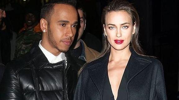 Irina Shayk y Lewis Hamilton