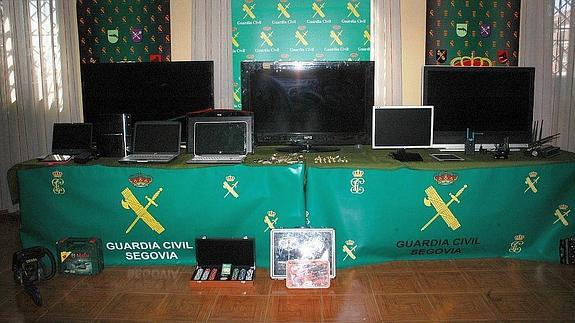 Artículos recuperados en la 'Operación Riaza'.