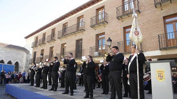 Banda de música del Santo Sepulcro. durante su actuación.