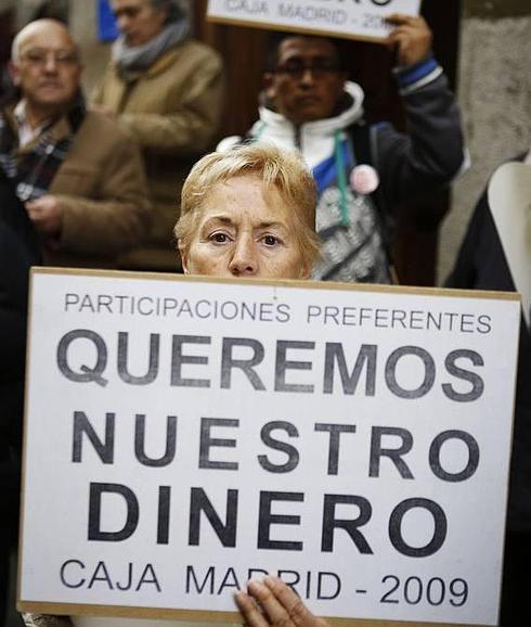 Manifestación de afectados por las preferentes.
