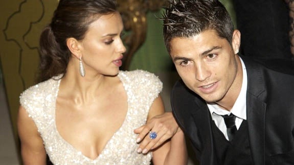 Irina Shayk junto a Cristiano Ronaldo.