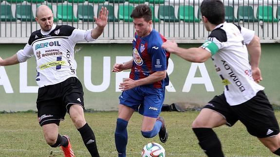 Miguel Herranz, durante un partido reciente de la Segoviana. 