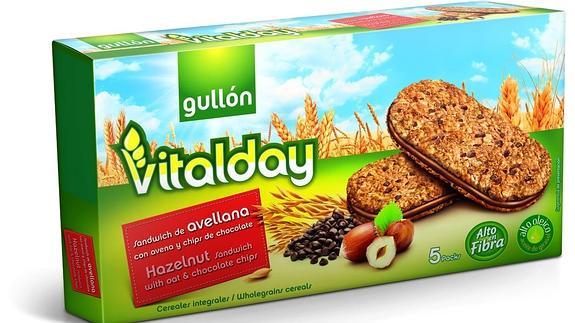 Una de las nuevas galletas hechas de cereal lanzadas al mercado por Galletas Gullón. 