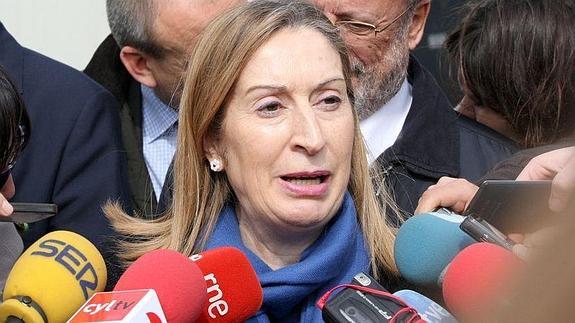 Ana Pastor, este viernes en Valladolid. 