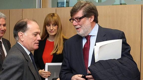 Tomás VIllanueva y Santiago Aparicio, en una imagen de archivo.