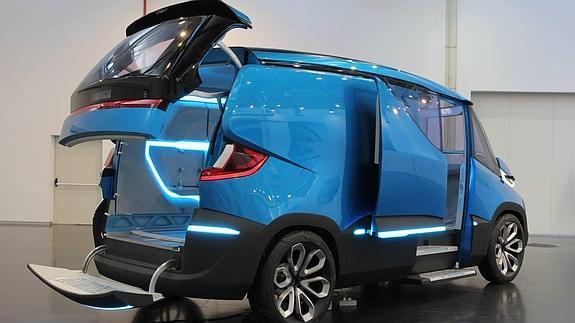 El modelo Iveco Vision presentado por la compañía como furgón ligero del futuro. 