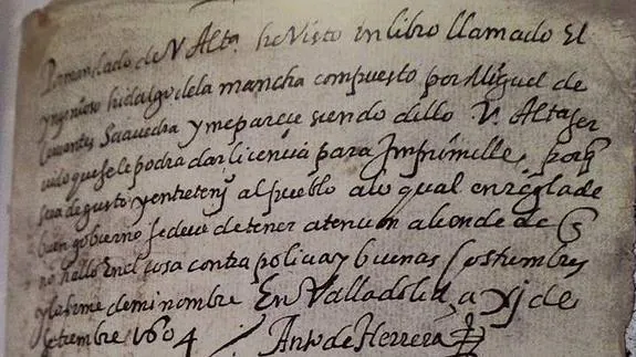 El documento de aprobación.El Norte