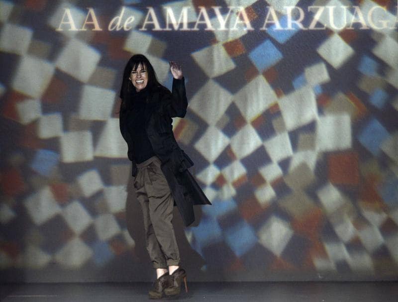 Amaya Arzuaga, en la presentación de su colección para este año. 