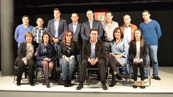 La candiidatura de García Pastor. Solo faltan Javier Herranz y Marce Senovilla. Saray Suárez