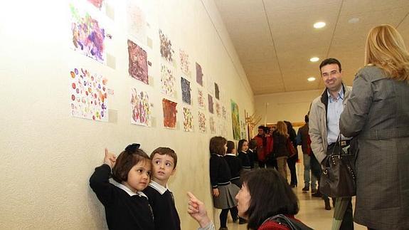 Escolares, durante la actividad.