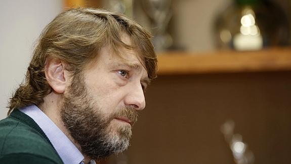 Carlos Suárez, en su despacho del estadio Zorrilla. 