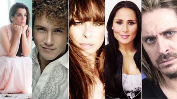 Ruth Lorenzo, Dani Diges, PAstora Soler, Rosa y Jacobo Calderón.