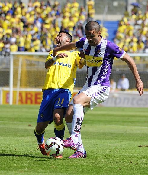 Peña, en el encuentro  ante Las Palmas 