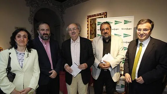 Asunción Escribano, Alfredo Pérez Alencart, Antonio Colinas, Carlos Aganzo y José Ramón Alonso. 