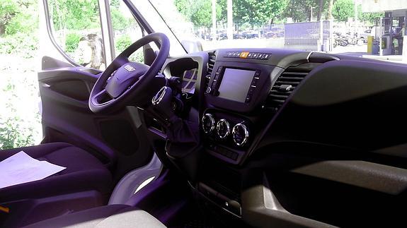 Diseño del interior del nuevo furgón. 