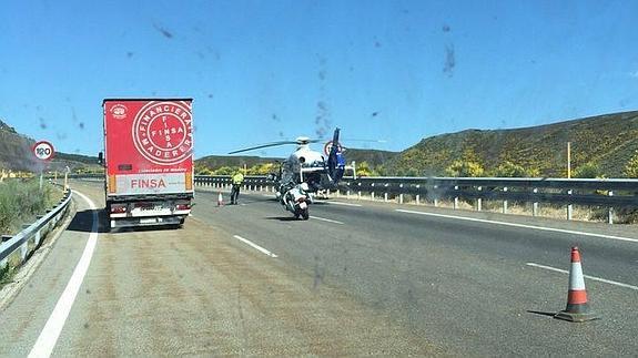 Imagen del accidente.