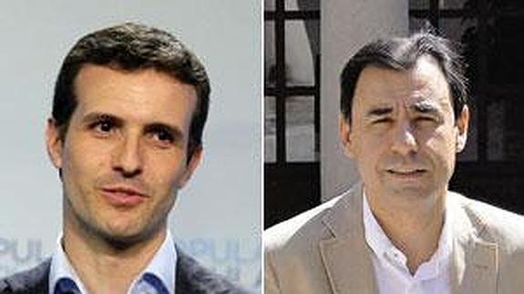 Pablo Casado y Fernando Martínez Maíllo.