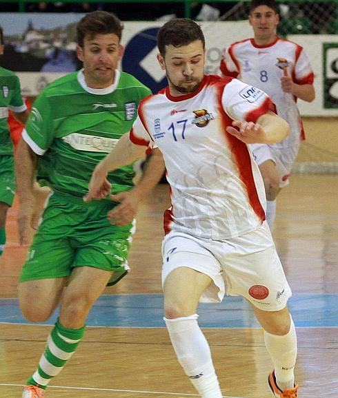 Momento de un partido del Segovia Futsal de esta temporada. 