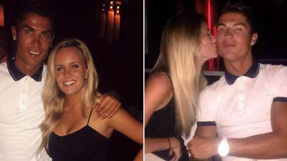 Cristiano Ronaldo con Austin Milan. 