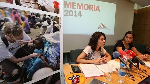 Presentación de la memoria de 2014 de Médicos sin Fronteras. 
