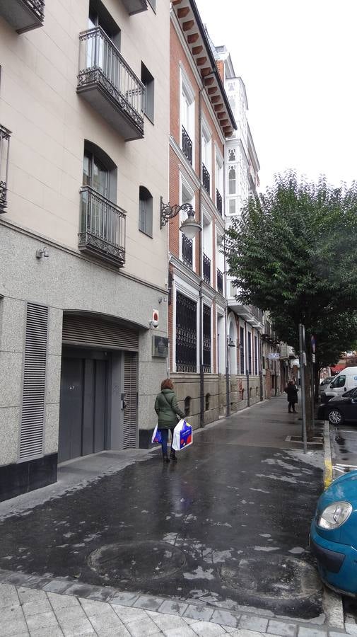 La calle Esgueva, antes del comienzo de las obras 