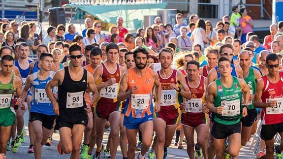 Primeros metros de la cita celebrada en Cantalejo. 