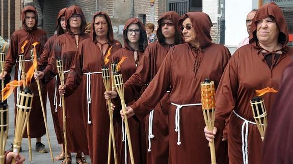 Una de las recreaciones celebradas este fin de semana en Medina del Campo.