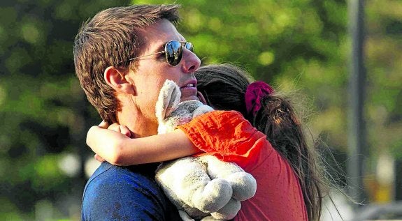 Tom Cruise, con su hija Suri.