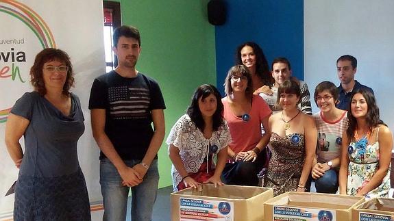 Participantes en la entrega, ayer en la Casa Joven. 