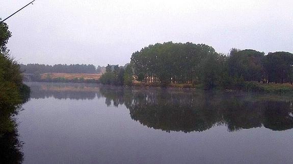 Embalse del Pinarejo en el río Voltoya.