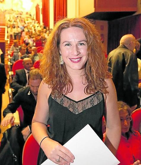 Lucía Quintana se dispone a pronunciar su pregón. 