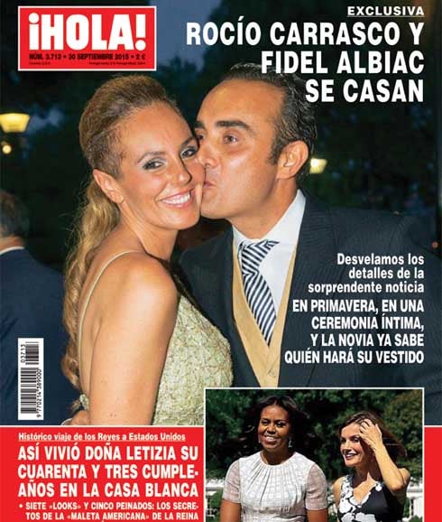Portada del 'Hola' anunciando la boda.