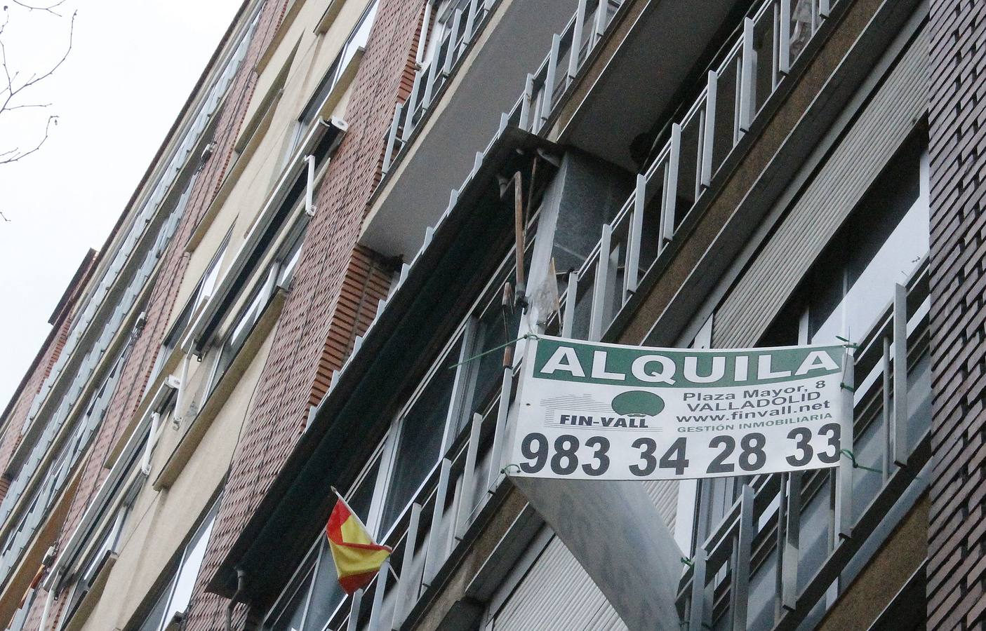 Anuncio de una vivienda en alquiler en Valladolid.