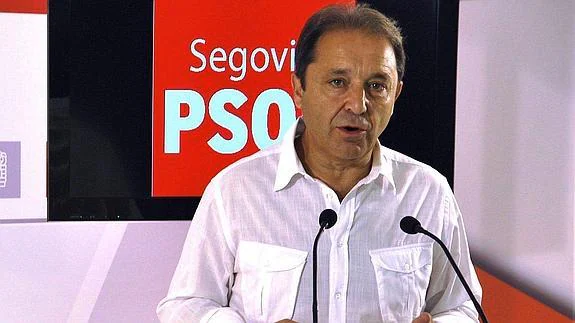 El secretario general del PSOE en Segovia, Juan Luis Gordo. 