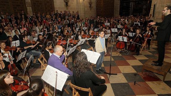 Ensayo del Villancico de San Frutos en la Catedral.